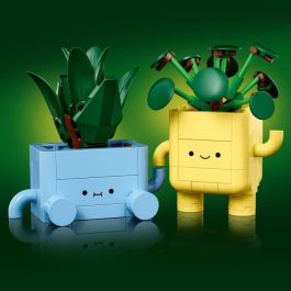 LEGO 10349 Botanicals Plantas Felices Set de Construcción - Drácena y Pilea con Macetas Intercambiables para Decoración