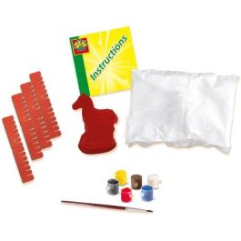 Ses Creative SES01211 Kit de Moldeo y Pintura Caballo - Incluye Molde de Látex, Soporte de Secado, Yeso, Pintura y Pincel