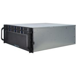 Inter-Tech 4U-4408 - Chasis Rack Servidor 4U para Placas Base ATX, EATX, micro ATX, Mini-ITX, SSI EEB - Negro/Plata