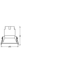 Ledvance LVE-4099854089169 Foco LED Empotrable 10W 700Lm 3000K 30° IP20