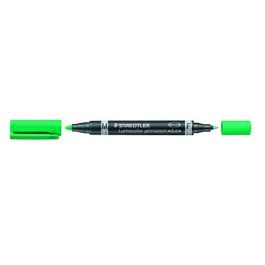 Marcador Permanente Staedtler 348 Lumocolor Duo Conico Verde (Set de 10) Precio: 23.50000048. SKU: BIX348-5