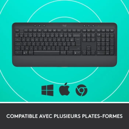 Logitech Teclado Inalámbrico Ergonómico Completo SEADSETS -SIGNATURA K650 Graphite