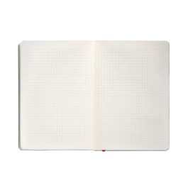 Antartik Cuaderno A5 Tapa Blanda Hojas Cuadriculadas Negro y Rojo 80 Hojas 80 gr FSC