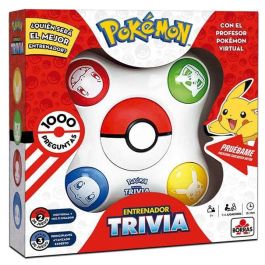 Pokemon Juego de Mesa Trivia Entrenador: ¿Quién Será el Mejor? | Edad 7+ años, Requiere 3 pilas LR6 (no incluidas), Idiomas ES/EN