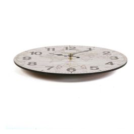 Reloj de Pared Versa World Madera (28 x 28 x 9 cm)