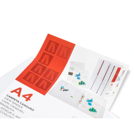 Liderpapel Carpeta Canguro 2 Anillas Mixtas 25mm A4 Plástico Blanco