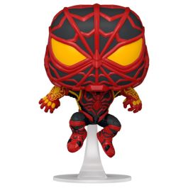 FUNKO Spiderman Miles Morales S.T.R.I.K.E. Suit - Figura POP Marvel de Vinilo 9cm