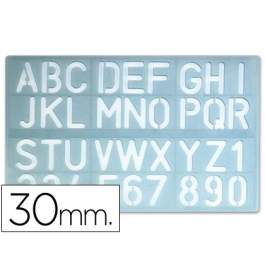 Liderpapel Plantilla 1600 Letras y Numeros 30 mm Trazar Figuras Precio: 2.50000036. SKU: B1FQDHF8H2