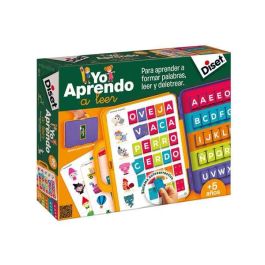 Diset Juego educativo Yo Aprendo a Leer: Maletín didáctico para niños 3+ años, 1 jugador, incluye 15 láminas y 90 fichas para formar palabras