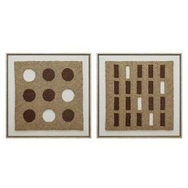 DKD Home Decor Cuadro Urban Marron Blanco 60x60 cm Lienzo y Poliéster Set de 4 Unidades Precio: 130.5000004. SKU: B1BYP97MB6