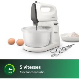 Philips HR3745/00 Batidora 450 W 3 L Blanco