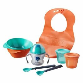 Tommee Tippee Kit de Destete para Bebé, +4 meses, Comederos, Vaso con Pico, Babero Impermeable Roll 'n' Go Antigolpes Precio: 33.4999995. SKU: S7170499