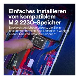 Crucial P310 1TB SSD M.2 NVMe PCIe Gen4 2230 Lectura 7100MB/s Escritura 6000MB/s