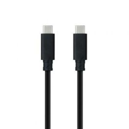 Nanocable 10.01.4101-L150 Cable USB 3.1 Gen2 Tipo-C a Tipo-C 10Gbps, 100W (5A) con E-Mark. Soporta 4K 60Hz y Thunderbolt 3, 1.5m, Negro. Precio: 9.5000004. SKU: S0236117