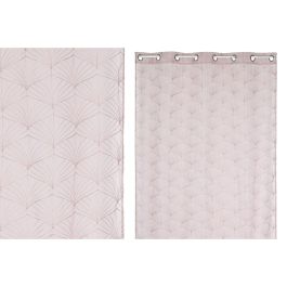 Cortina Urban DKD Home Decor Rosa Palo 260 x 140 cm (2 Unidades)