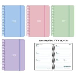 Agenda Anual (2026) Senfort Pastel Espiral Tapa Pp Con Goma 160X235 S/V Surtido De 4 Precio: 43.49999973. SKU: B1A96QMNJV