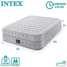 Cama Hinchable Intex Queen Supreme Air-Flow Fiber-Tech 152 x 50,1 x 203 cm
