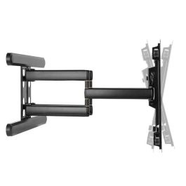 Vivolink Soporte de pared Pro para pantallas grandes, brazo inclinable y giratorio, 70 kg, VESA 800x400, negro brillante