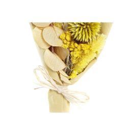 Ramo DKD Home Decor Beige Amarillo Flor seca (10 x 5 x 18 cm) (2 Unidades)