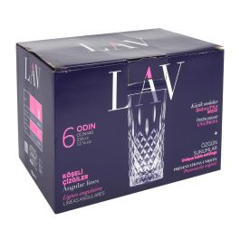 Lav Set 6 Vasos Odin 356 cc 7.1 x 7.1 x 14.5 cm (4 Cajas)