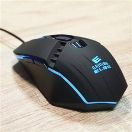 Elbe PTR-103-G Pack Teclado y Ratón Gaming con Luces LED, Teclado Mecánico 104 Teclas, Ratón 3 DPI