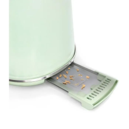 Sweiss GRV7 Tostadora Vintage de 2 Ranuras, 1500 W, Color Verde