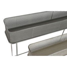 Macetero Vintage DKD Home Decor Gris Blanco 22 x 70 x 100 cm Set de 2