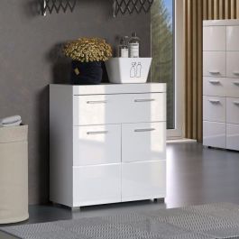 Trendteam TRE4251398913359 Mueble bajo de baño Amanda Blanco 2 puertas, 1 cajón 73x31x79 cm