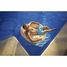 Bestway Sillon Hinchable Confort Deluxe con Respaldo y Asas 118x117 cm Playa y Piscina 43643