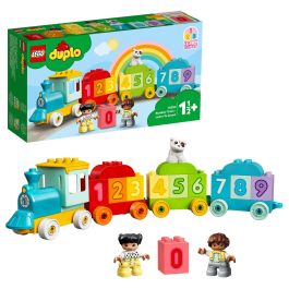Lego Tren de los Números 10954, Juego de Construcción Educativo para Aprender a Contar, a Partir de 18 Meses, 23 Piezas