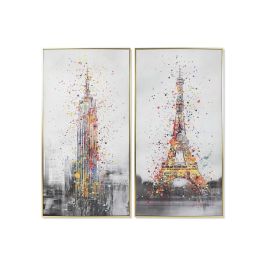Cuadro Loft DKD Home Decor Multicolor 3.5 x 122.5 x 62.5 cm (2 Unidades) Precio: 141.50000029. SKU: B1H435RC43