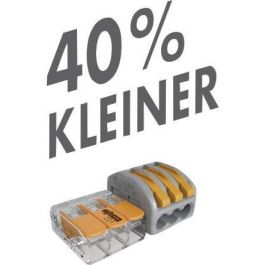 WAGO 221-412-100 Conector de Empalme Compacto Serie 221 para Cables de 4mm (100 Piezas)