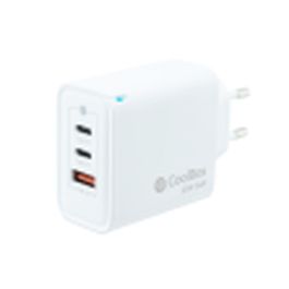 COOLBOX CARGADOR GAN 65W USB-C/USB-C/USB-A PARED