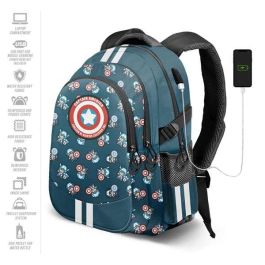 Karactermania Mochila Capitán América Run. Plus Fan 44x34x21 cm Ripstop