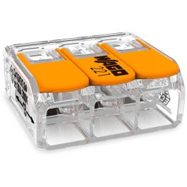 Wago 221-613 Conector Compacto Serie 221, 3 Conectores, 41A, 450V, 6mm² Transparente (30 Piezas) Precio: 45.78999975. SKU: B1AW6XGH74