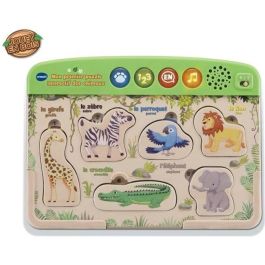 Vtech Mi Primer Rompecabezas Interactivo de Animales de Madera FSC - Reconoce Animales, Sonidos, Hábitat y Aprende a Contar (18-36 meses) Precio: 36.99000008. SKU: B12BPH2SYM