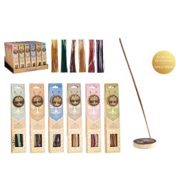 Acorde 30 Barras de Incienso con Soporte de Madera Surtido 6 Aromas y Colores (72 Unidades)