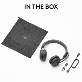 Logitech Zone Wireless 2 Auriculares Inalámbricos con Cancelación de Ruido Híbrida y Claridad de Llamada Avanzada, Batería Reemplazable