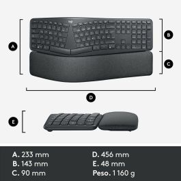 Logitech Teclado Ergo K860 Ergonómico Bluetooth Precio: 121.49999983. SKU: S7806503