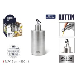 Inde Aceitera de Acero Inoxidable 550 ml con Tapón Quttin - Modelo 48, Medidas: 7 x 7 x 15 cm, Peso: 180 g (12 Unidades) Precio: 65.49999951. SKU: B1C9G7ZN5W