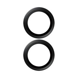 PanzerGlass Protector de Cámara Hoops Negro para Samsung Galaxy S25 Edge - Vidrio Templado, Resistente a Golpes y Rayones, Aplicación en Seco sin Burbujas