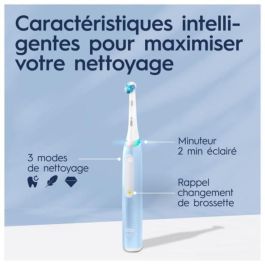 Oral-B iO3s Cepillo de dientes eléctrico - Azul - Conexión Bluetooth, 2 cabezales, 1 estuche de viaje Oral-B iO3s Cepillo de dientes eléctrico - Azul - Conexión Bluetooth, 2 cabezales, 1 estuche de viaje