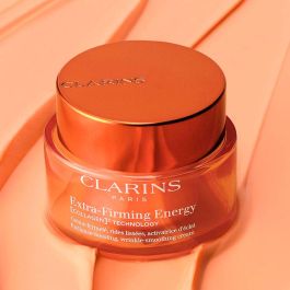 Clarins EXTRA FIRMING ENERGY Crema Reafirmante 50 ml, Alisa Arrugas, Activa Luminosidad, 91% Ingredientes Naturales