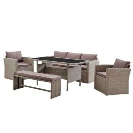 Sofa Terraza Y Jardin DKD Home Decor 72 x 80 x 177 cm Set de 5