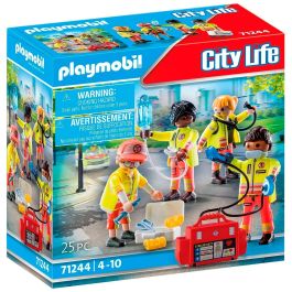 Playmobil 71244 Equipo de Rescate City Life con 4 paramédicos, desfibrilador, maletín médico y accesorios, juguete para niños +4 años Precio: 13.78999974. SKU: S2429280