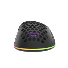 GENESIS Krypton 555 Ratón Gaming USB Óptico Pixart PAW3333 8000 DPI 7 Botones Programables RGB Ergonómico Mano Derecha Negro