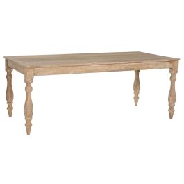 Mesa de Comedor Home ESPRIT Blanco madera de teca 195 X 97 X 77 cm Precio: 718.50000013. SKU: B1474GNQ5V