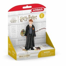 Schleich SCH42634 Figura Ron Weasley y Scabbers - Colección Harry Potter