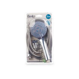 Teléfono de Ducha Berilo con Manguera 2 m, Base Gris Mate, 14.5x23x5 cm (12 Unidades) Teléfono de Ducha Berilo con Manguera 2 m, Base Gris Mate, 14.5x23x5 cm (12 Unidades)