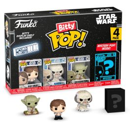 FUNKO Bitty POP! Star Wars Han Solo - Blister 4 Figuras Coleccionables con 1 Misteriosa Rara/Hiperrara